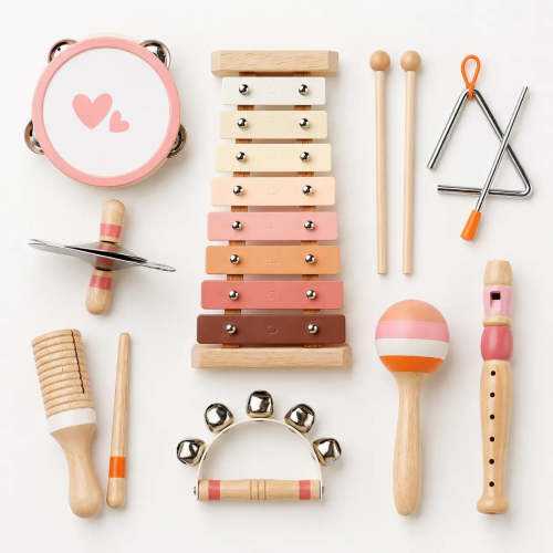 Musical Toy for Toddlers | Montessori Wooden Instruments Set – Joyreal