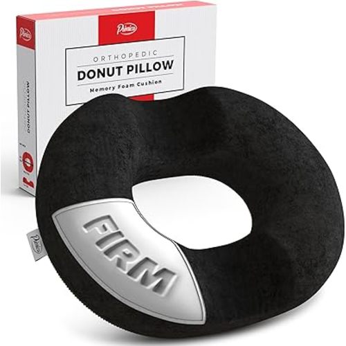 Donut Pillow, Tailbone Pain Relief, Hemorrhoid & Postpartum Cushion for Men and Women, Helps Ease Discomfort from Tailbone, Hemorrhoids, Pregnancy, Surgery (Bodyweight Over 220 LBS)
