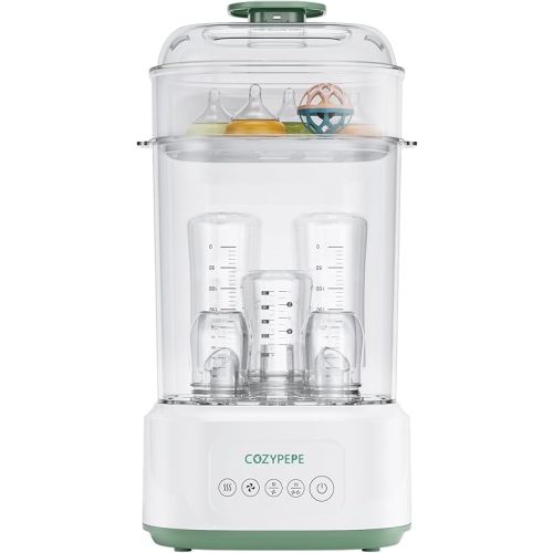 Electric Steam Baby Bottle Sterilizer and Dryer Compact Countertop