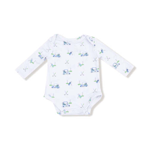 Baby Golf Carts - Blue - Lap Shoulder Bodysuit