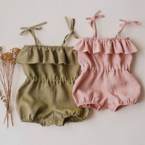 Camy & Bunny Strap Back Baby Short Jumpsuit