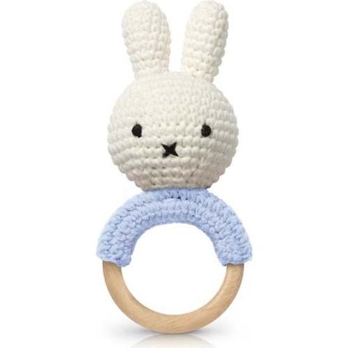 Miffy Teether Pastel Blue With Music - Just Dutch | Maisonette