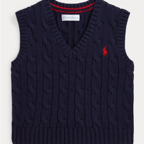 Cable-Knit Cotton Sweater Vest | Ralph Lauren
