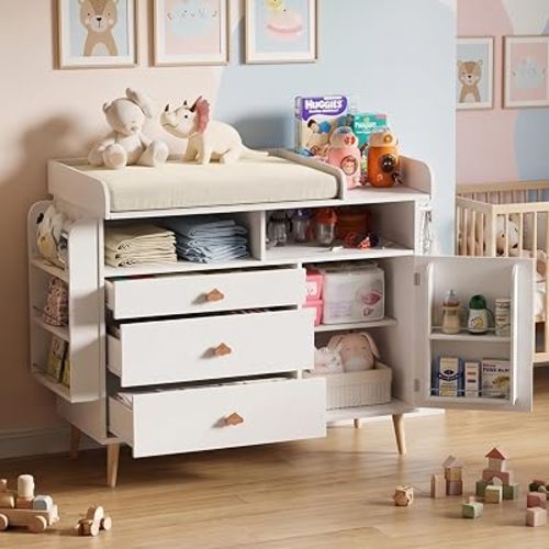 PAKASEPT Changing Table Dresser with Removable Diaper Changing Station