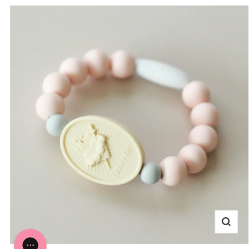 Immaculate Heart of Mary Saint Bracelet | Light Pink