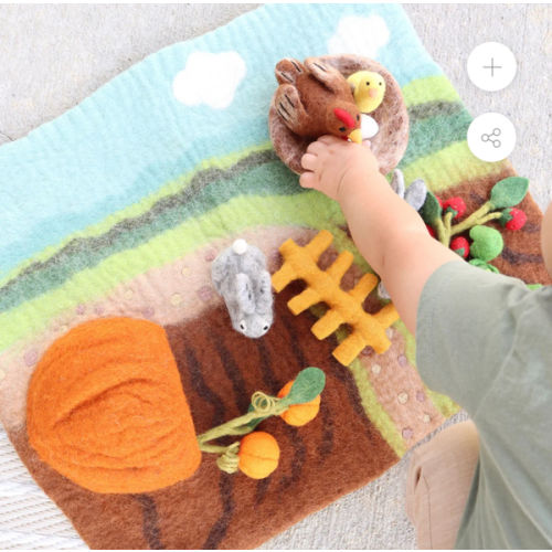 Felt Rustic Farm Play Mat Playscape