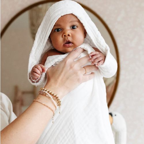 Bath - Infant Hooded Towel - White
