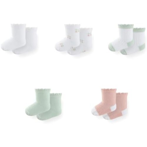 Unisex Baby Boy Girl Socks 5 Pack Ankle Crew Socks Breathable Socks Newborn Accessories Set
