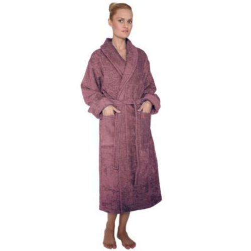 Arus Women's Turkish Terry Cotton Robe, Shawl Collar Bathrobe