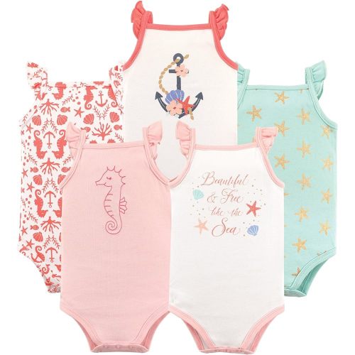 Hudson Baby Unisex Baby Cotton Sleeveless Bodysuits