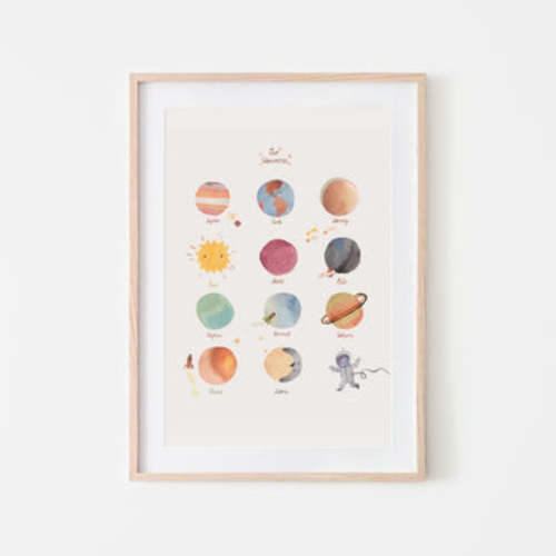 Mushie Kids Space Poster