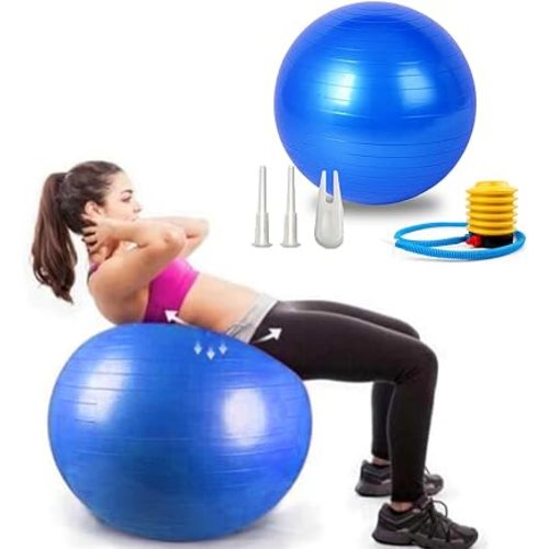 Exercise Ball, Explosion-Proof Pilate Yoga Ball(25in /65cm), Balance Ball with Pump, Stability Heavy Duty Swiss Ball for Fitness, Pregnancy, Physical Therapy, Fitness in Home/Gym