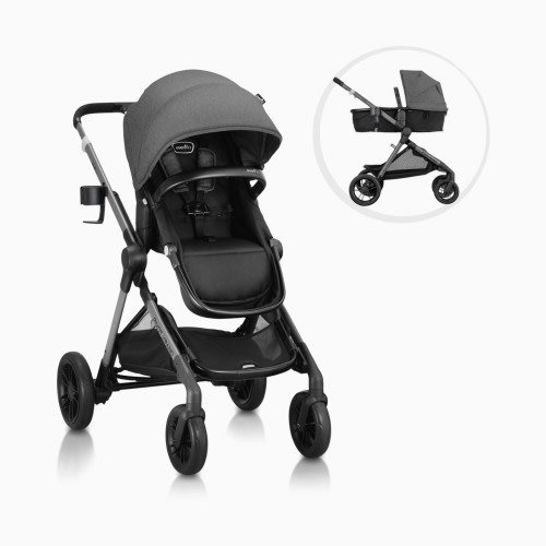 Evenflo Pivot Xpand to Double Modular Stroller - Sabino Gray