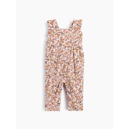 Baby Floral Corduroy Overalls