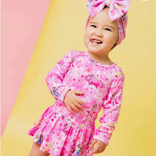 Barbie™ Star Power Long Sleeve Ruffle Dress