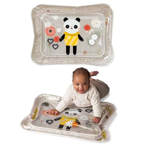 Taf Toys Tummy Time Water Mat for Babies - Stimulating Baby Water Play mat, Tummy Time Sensory Mat with Floating Toys - Tummy Time Play Mat, Premium Water Mat for Babies, Infant Toys (Panda Bloom)