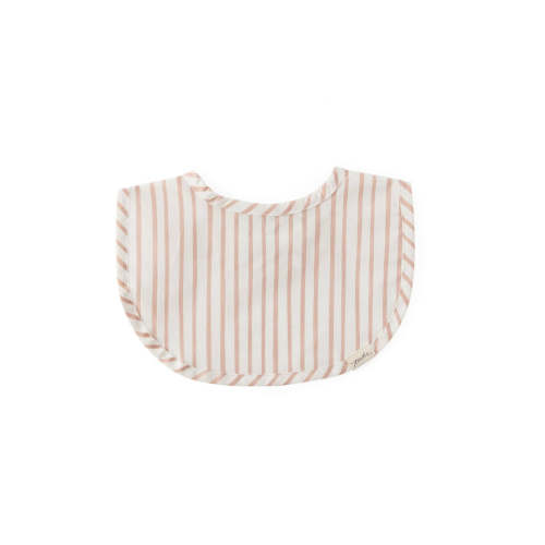 Water Repellent Everyday Essential Baby Bib - Stripes Away Rose Pink