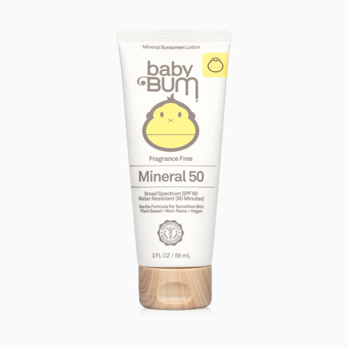 Baby Bum SPF 50 Mineral Sunscreen Lotion - Fragrance Free, 3 Fl Oz | Babylist Shop
