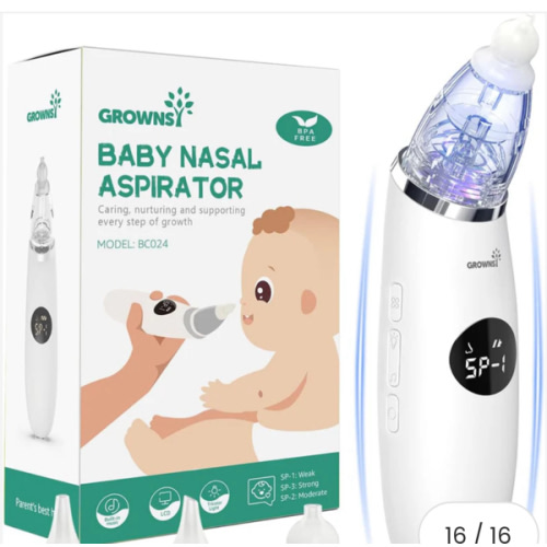 Grownsy Sniffease Suction for Infant Nose with 3 Suction Modes
