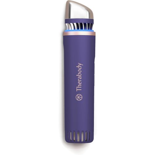Therabody TheraFace Depuffing Wand – Cold and Heat Skincare Treatment to Depuff and Glow; Beauty Wand, Face Roller and Eye Massager for Eye Puffiness, Dark Circles and Skin Radiance (Indigo)
