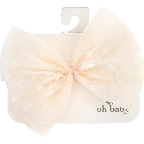 Dotted Mesh Bow Nylon Headband