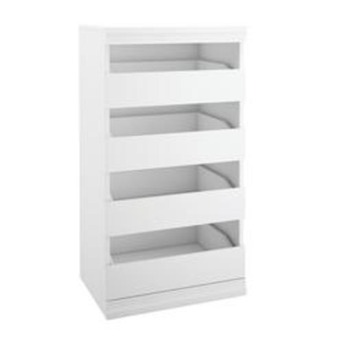 Designer's Image™ 21"W White Wooden Closet 4-Drawer Cabinet