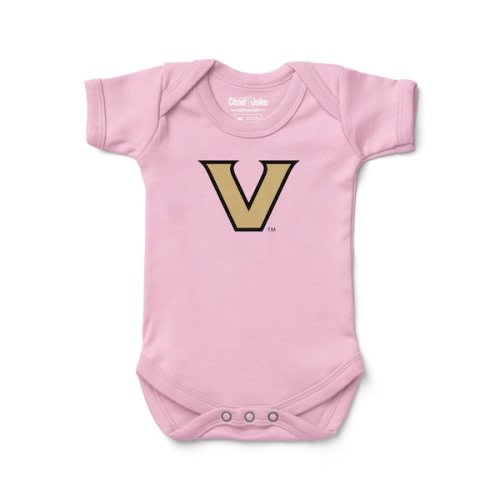 Infant Chad & Jake  Light Pink Vanderbilt Commodores Logo Bodysuit