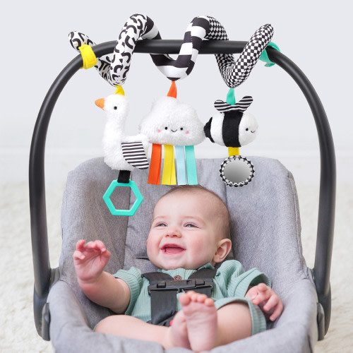 Activity Toy for Car Seat  - High Contrast-Brights