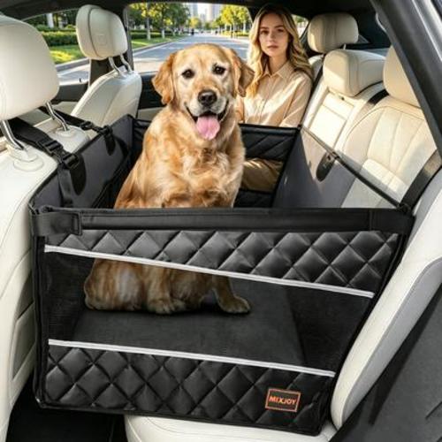 MIXJOY Car Safety Seats Waterproof & Urine-Resistant, with safety Clips Dog Automobile Protective Cover, Black, 28 x 22 x 20.5-in - Chewy.com