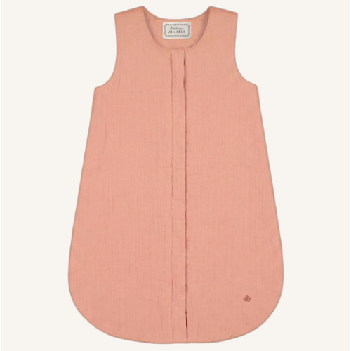 Editions Aimable - Gaston winter sleeping bag - Old Rose Gauze | Smallable
