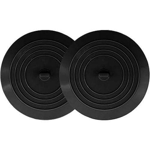 V-TOP Bathtub Drain Stopper 2 Pack, 5 inches Silicone Tub Stopper Shower Drain Cover, Bath Tub Plug Hair Stopper,Universal Flat Suction Renter Friendly Bath Accessories
