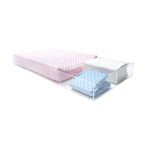 LELLOBABY™ -  6mm Thick Premier Edition Acrylic Diaper Changing Tray PLUS+