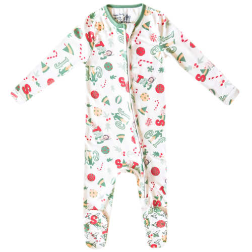 Zip-Up Footie Pajama - Elf