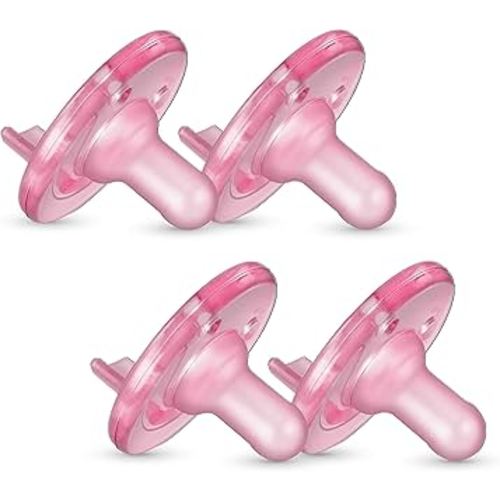 Philips AVENT Soothie 3-18 months, pink/pink, 4 pack, SCF192/47