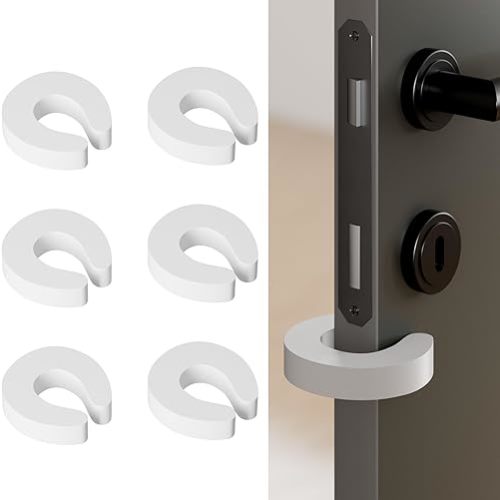 Door Pinch Guard Baby Door Stopper 6Pk Soft Foam Door Stopper. Prevents Finger Pinch Injuries Child/Pet from Getting Locked in Room