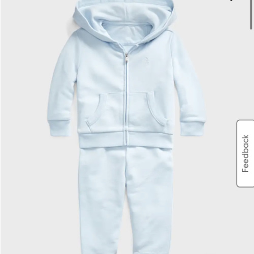 Boy's Atlantic Terry Fleece Jogger Set, Sizes 3M-24M