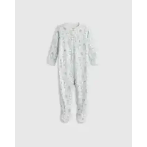 100% Organic Cotton Footie Pajama in Milk