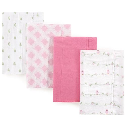 Luvable Friends Unisex Baby Cotton Flannel Burp Cloths, Bird, One Size