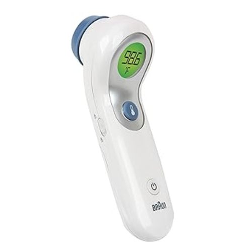 Braun No Touch and Forehead Thermometer - Touchless Thermometer for Adults, Babies, Toddlers and Kids, Color-Coded Fever Guidance, Fast, Reliable, and Accurate Results, FSA and HSA Eligible