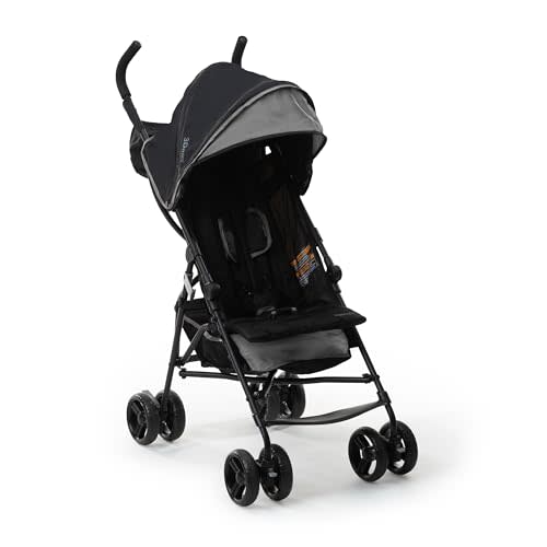 Ingenuity3D Mini Convenience Stroller  Lightweight Stroller with Compact Fold, Multi-Position Recline, Canopy with Pop Out Sun Visor and More  Umbrella Stroller for Travel and More, Gray