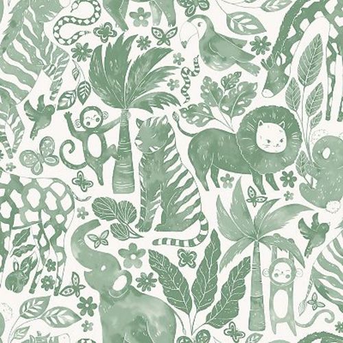 WallPops Sweet Safari Taupe Peel and Stick Wallpaper