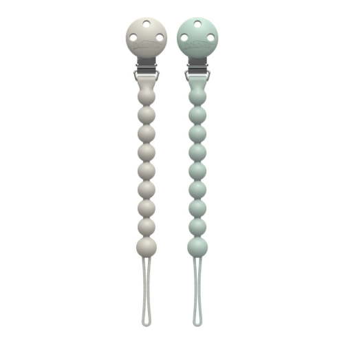 Dr. Brown's Silicone Pacifier Clips, Universal Fit Strap for Pacifiers, Green and Grey, BPA Free, 0 - 18 Months, 2 Pack - Walmart.ca