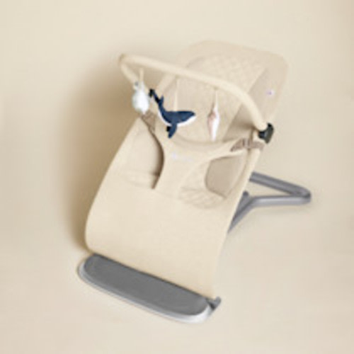 Ergobaby Evolve Bouncer & Toy Bar Bundle - Cream