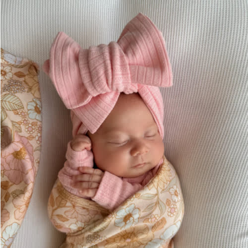 Oversized Topknot | Peony Rib Pointelle – Little and Fern