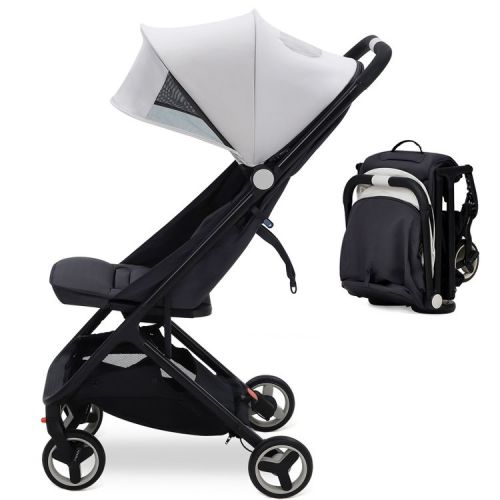 Lightweight Stroller for Newborn, Compact Baby Stroller for Airplane with 5-Point Harness, Storage Basket, Travel Stroller for Toddler