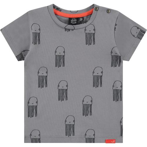 Short Sleeve All-Over Graphic Print T-Shirt