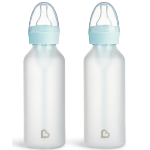 Silicone Glass Bottle 8oz, 2pk