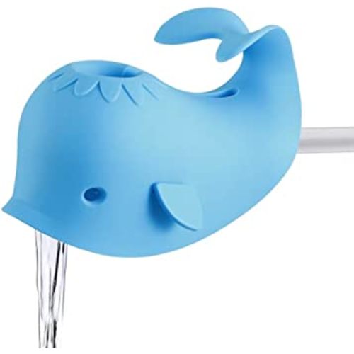 Baby Bathtub Faucet Cover, Baby Shower Protector Cover for Kids Toddlers, Universal Fit -Whale (Blue)