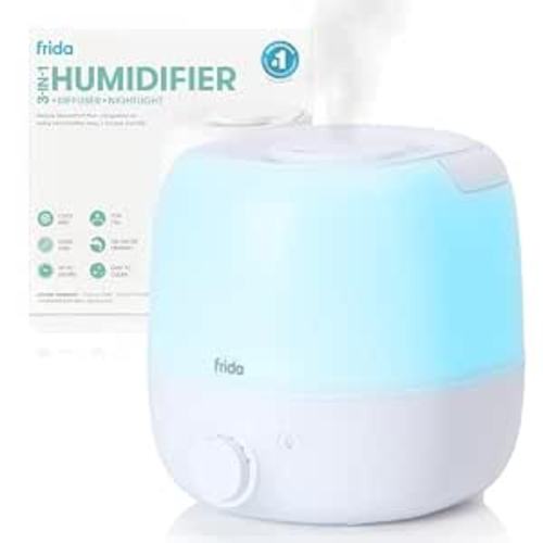 Frida Baby 3-in-1 Cool Mist Humidifier for Large Rooms & Bedroom, Diffuser