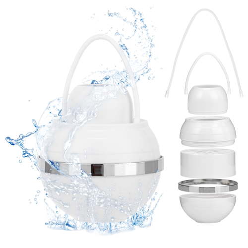 OUMURS Bath Ball Filter-Bathtub Water Filter Removes Hundreds of Contaminants for Softer, Smoother Skin | 2,500 Gallons of Filtration | BPA Free